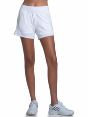 Women Tennis | K-Swiss PIQUE SHORT-4" White