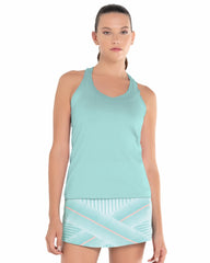 Women Tennis | K-Swiss PLEATED V-NECK TANK LUCKY IN LOVE Nile