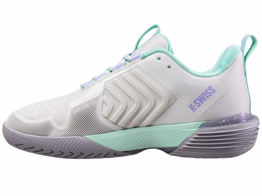 Women Tennis | K-Swiss ULTRASHOT 3 Nimbus Cloud/lilac Gray/neon Purple