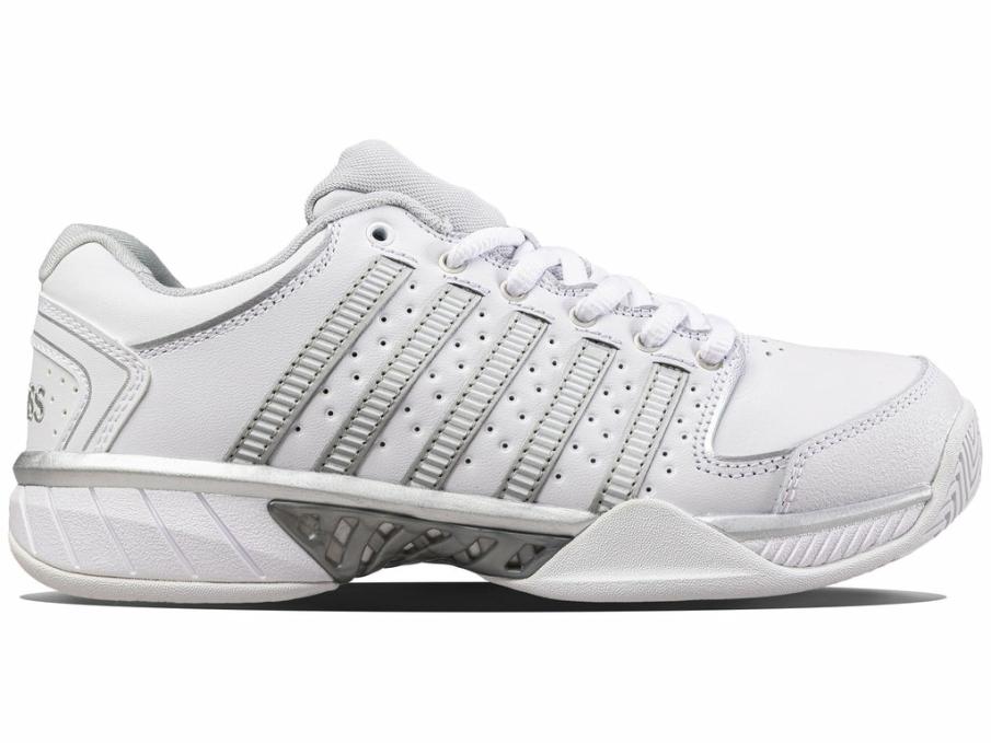 Women Tennis | K-Swiss WOMENS HYPERCOURT EXPRESS LEATHER White/silver/glacier Gray