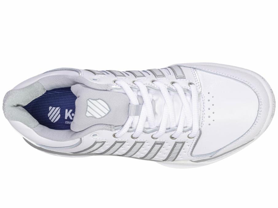 Women Tennis | K-Swiss WOMENS HYPERCOURT EXPRESS LEATHER White/silver/glacier Gray