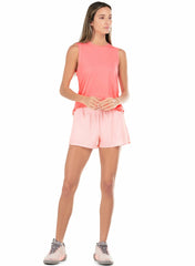 Women Tennis & Pickleball | K-Swiss BACK COURT TANK Flamingo
