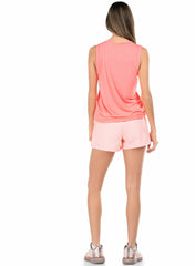 Women Tennis & Pickleball | K-Swiss BACK COURT TANK Flamingo