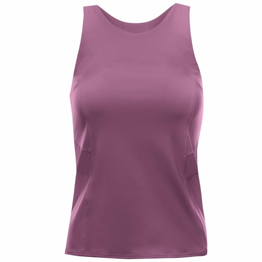 Women Tennis & Pickleball | K-Swiss COLORBLOCK TANK Plum Purple