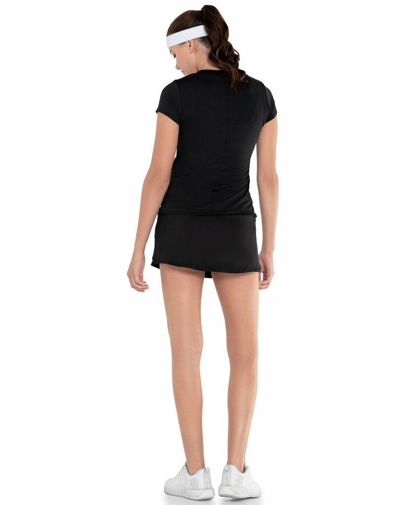 Women Tennis & Pickleball | K-Swiss EXCEL V-NECK S/S Black