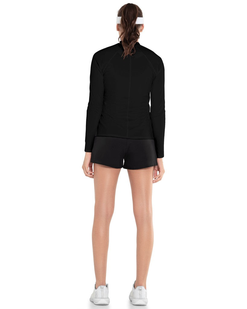 Women Tennis & Pickleball | K-Swiss EXCEL ZIP L/S Black
