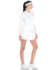 Women Tennis & Pickleball | K-Swiss EXCEL ZIP L/S White