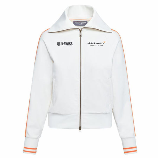 Women Tennis & Pickleball | K-Swiss MCLAREN VINTAGE SOFT TRACK JACKET White