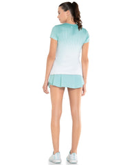 Women Tennis & Pickleball | K-Swiss PLEATED S/S CREW Nile