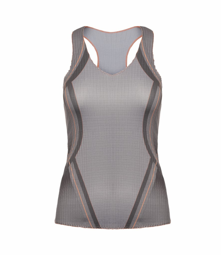 Women Tennis & Pickleball | K-Swiss PLEATED V-NECK TANK Asphalt