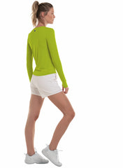 Women Tennis & Pickleball | K-Swiss VOLLEY L/S Green Apple