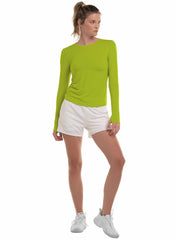 Women Tennis & Pickleball | K-Swiss VOLLEY L/S Green Apple