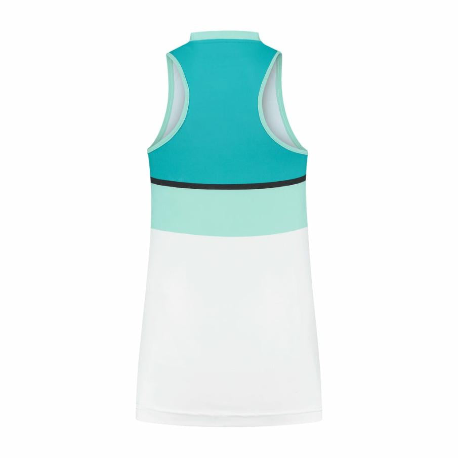 Women Tennis & Pickleball | K-Swiss WOMENS HYPERCOURT STRIPE TOP Aruba Blue / Algiers Blue / White