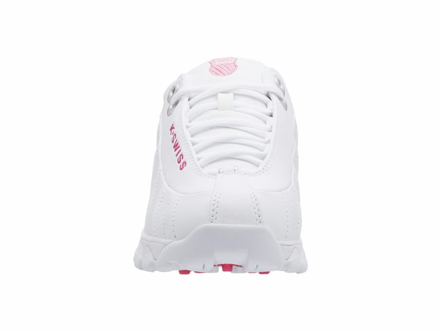 Women Wide Shoes | K-Swiss ST329 CMF White/shocking Pink
