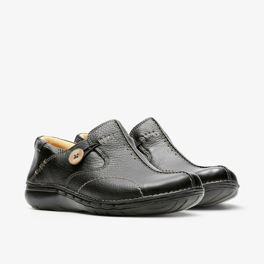 Un Loop Black Leather | Clarks