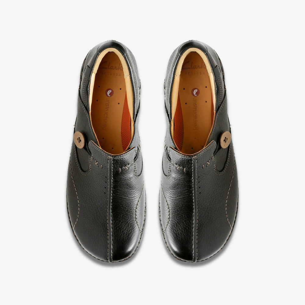 Un Loop Black Leather | Clarks