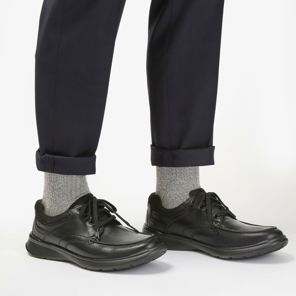 Cotrell Edge Black Smooth Leather | Clarks