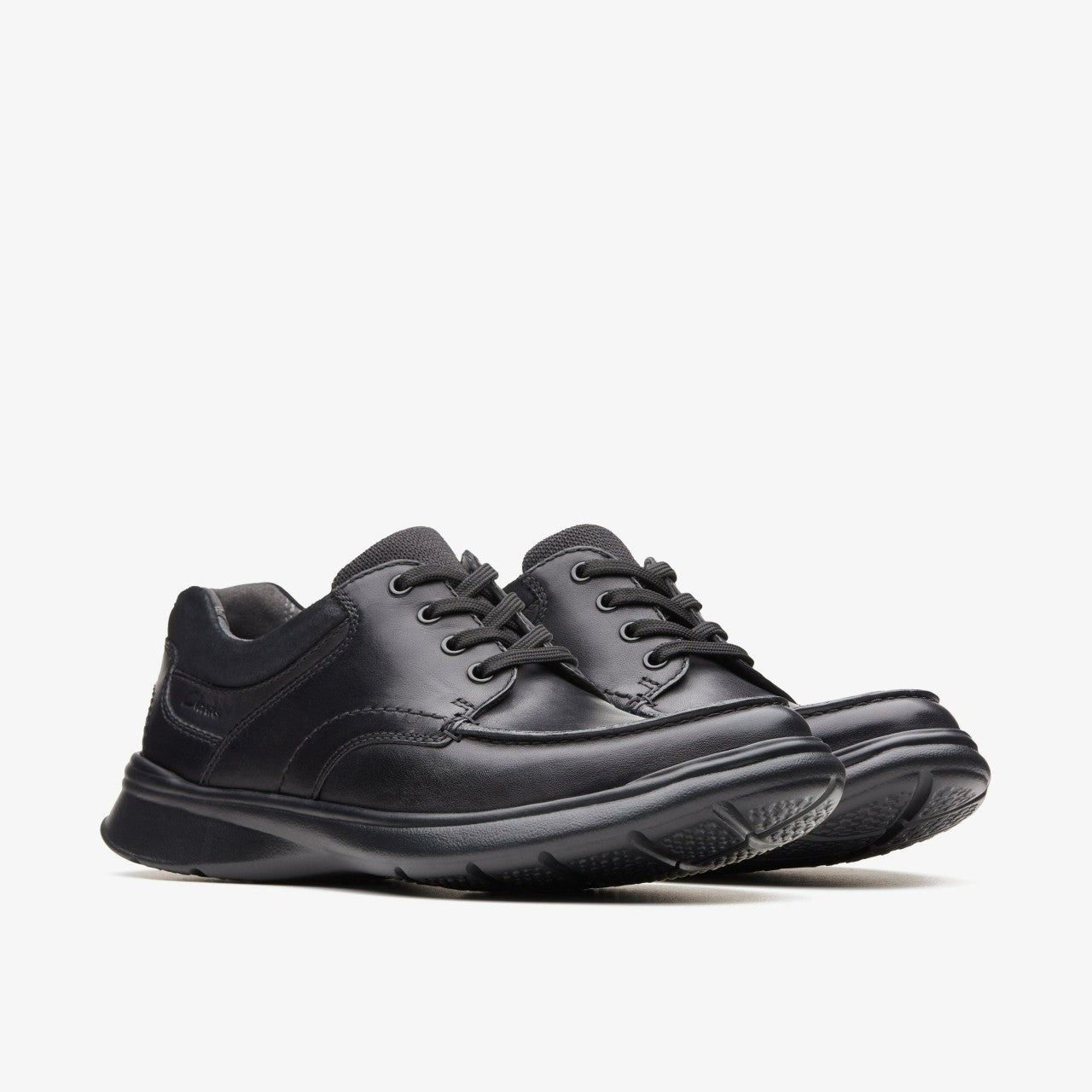 Cotrell Edge Black Smooth Leather | Clarks