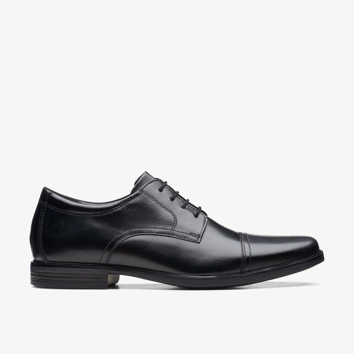 Howard Cap Black Leather | Clarks