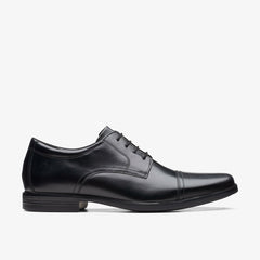 Howard Cap Black Leather | Clarks