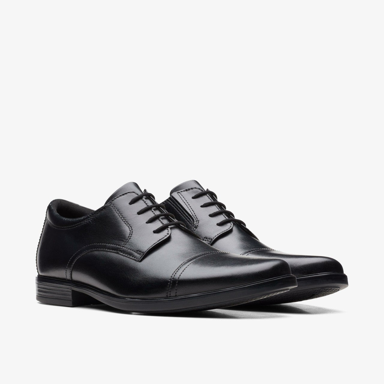 Howard Cap Black Leather | Clarks