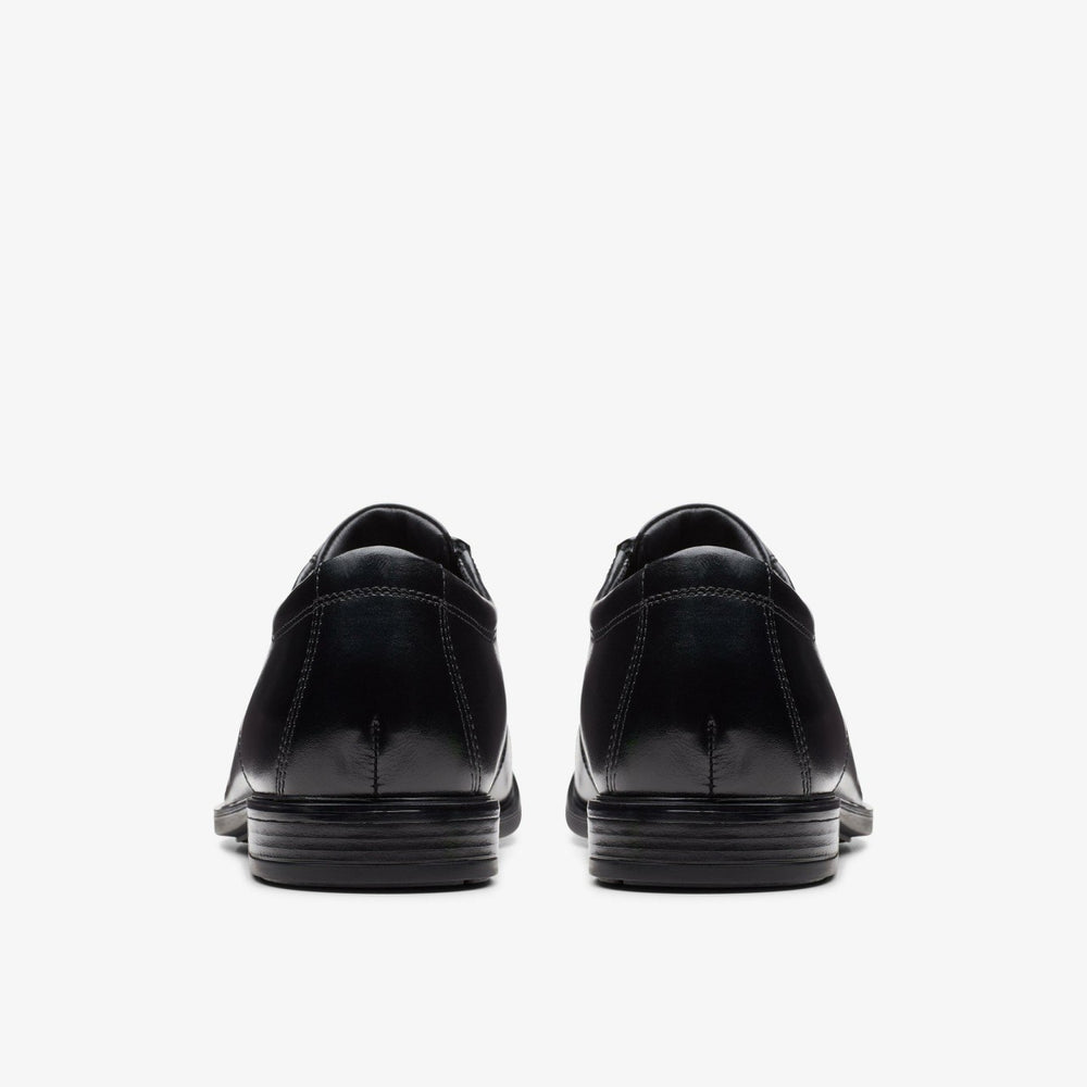 Howard Cap Black Leather | Clarks