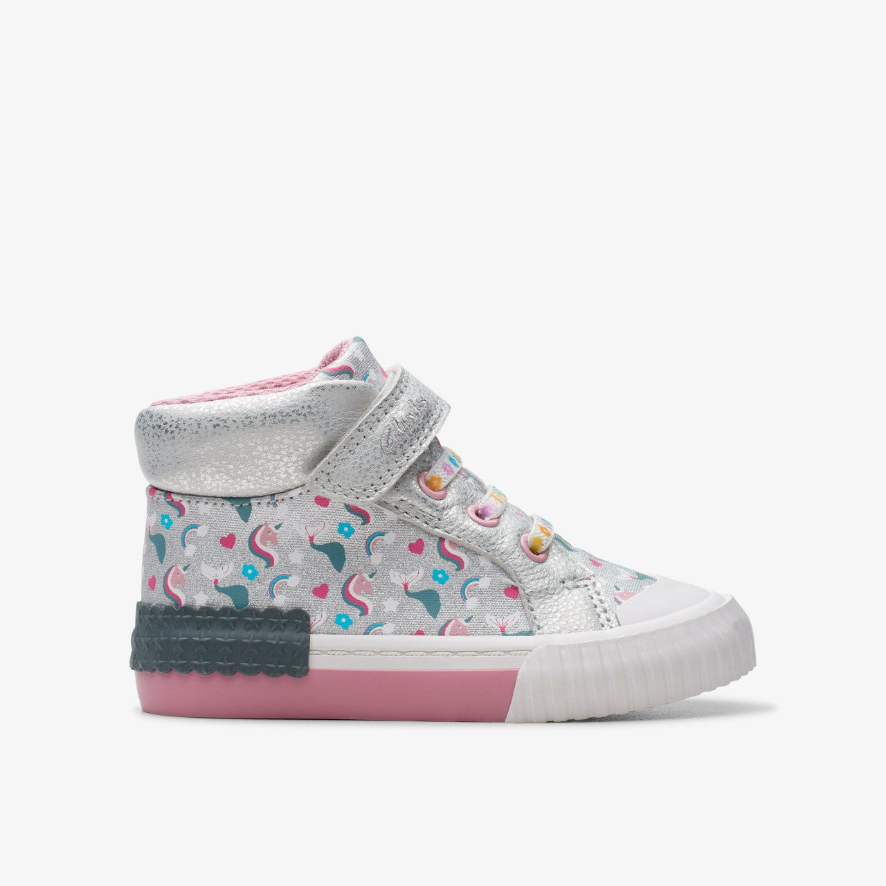 Foxing Halo Hi Toddler Silver | Clarks