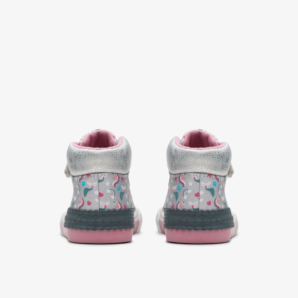 Foxing Halo Hi Toddler Silver | Clarks