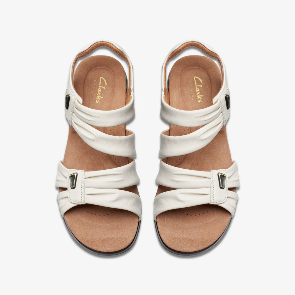Kitly Ave Off White Leather | Clarks