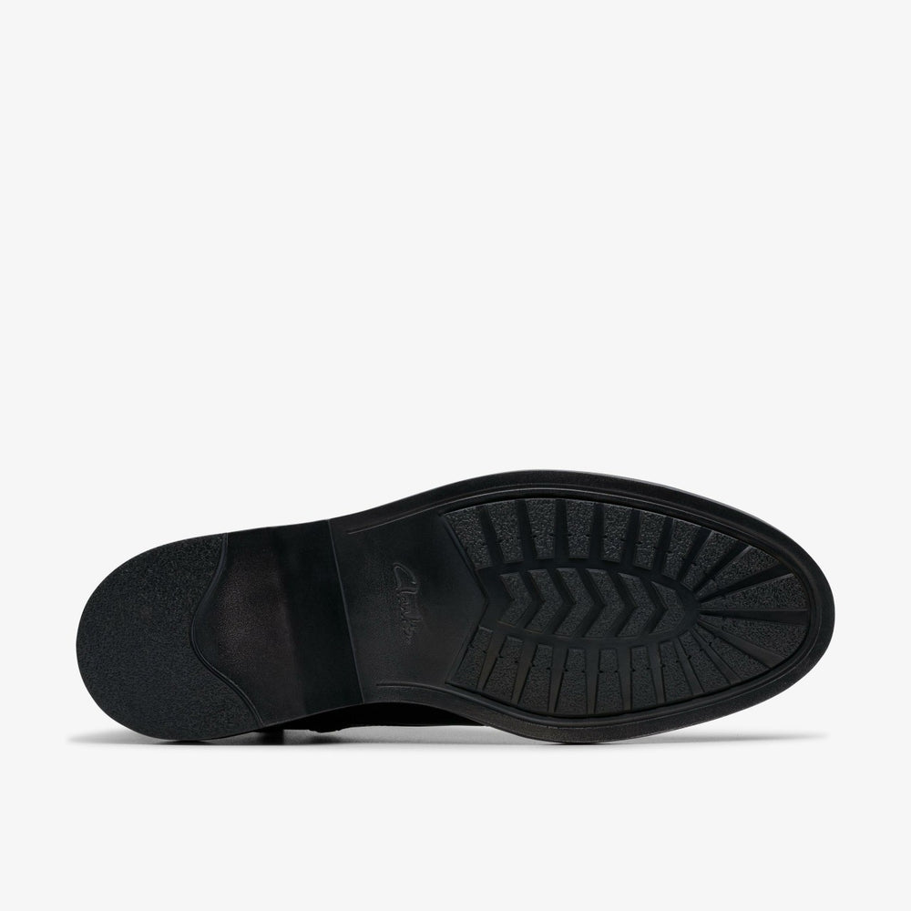 Aldwin Cap Black Leather | Clarks