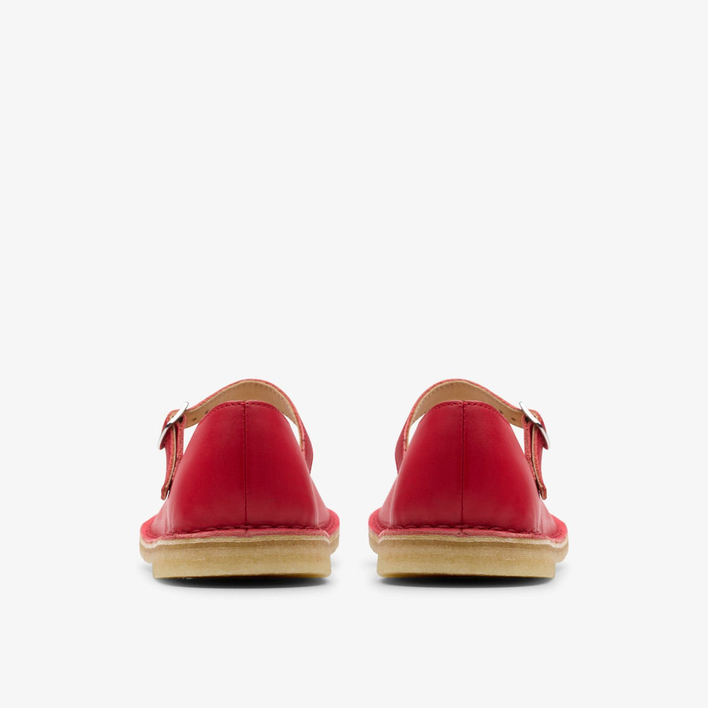Desert Jane Red Leather | Clarks