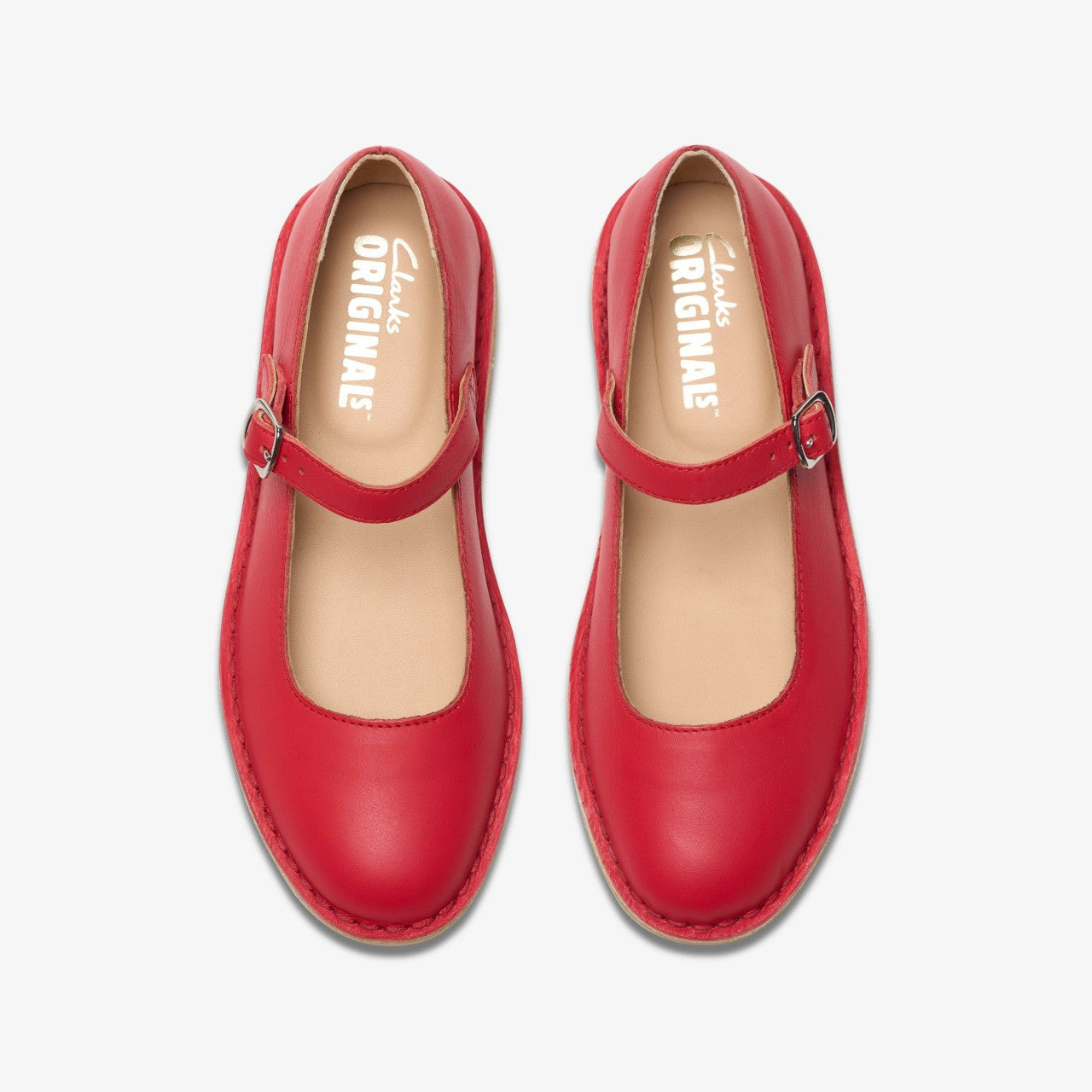 Desert Jane Red Leather | Clarks
