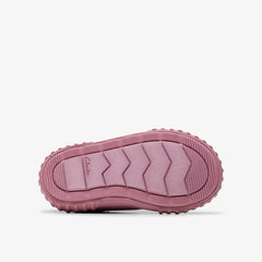 Foxing Stitch Toddler Pink Fabric | Clarks