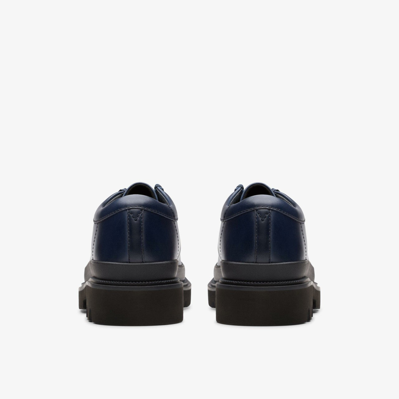 Badell Seam Navy Leather | Clarks