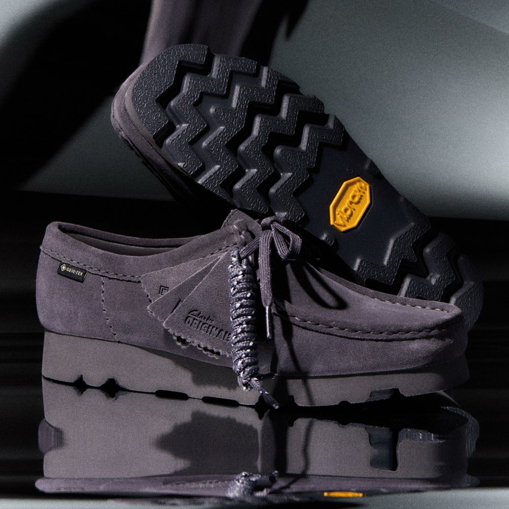 Wallabee GORE-TEX Purple Grey Suede | Clarks