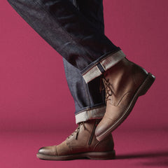 Aldwin Cap Brown Leather | Clarks