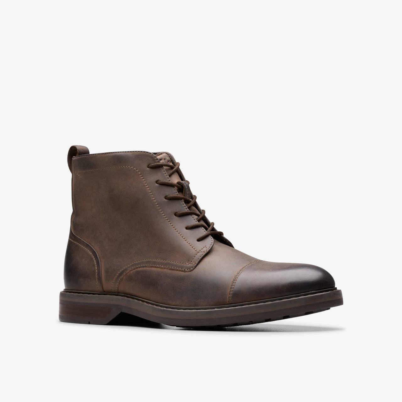 Aldwin Cap Brown Leather | Clarks
