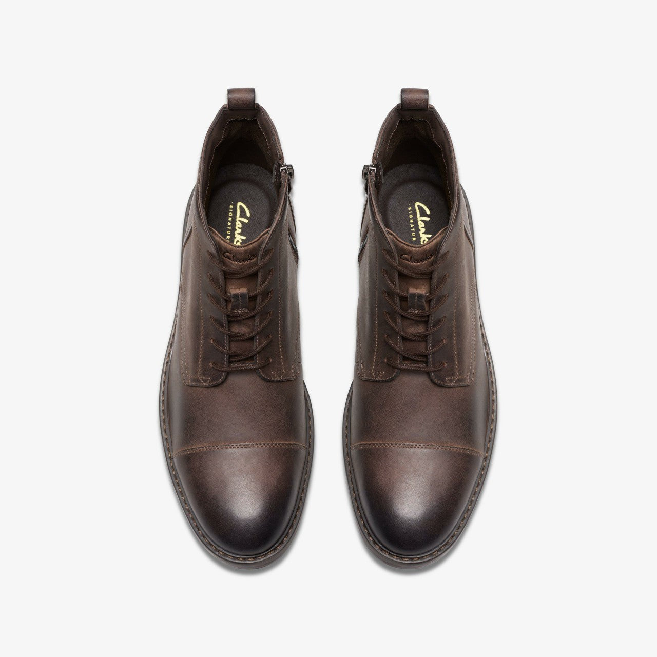 Aldwin Cap Brown Leather | Clarks