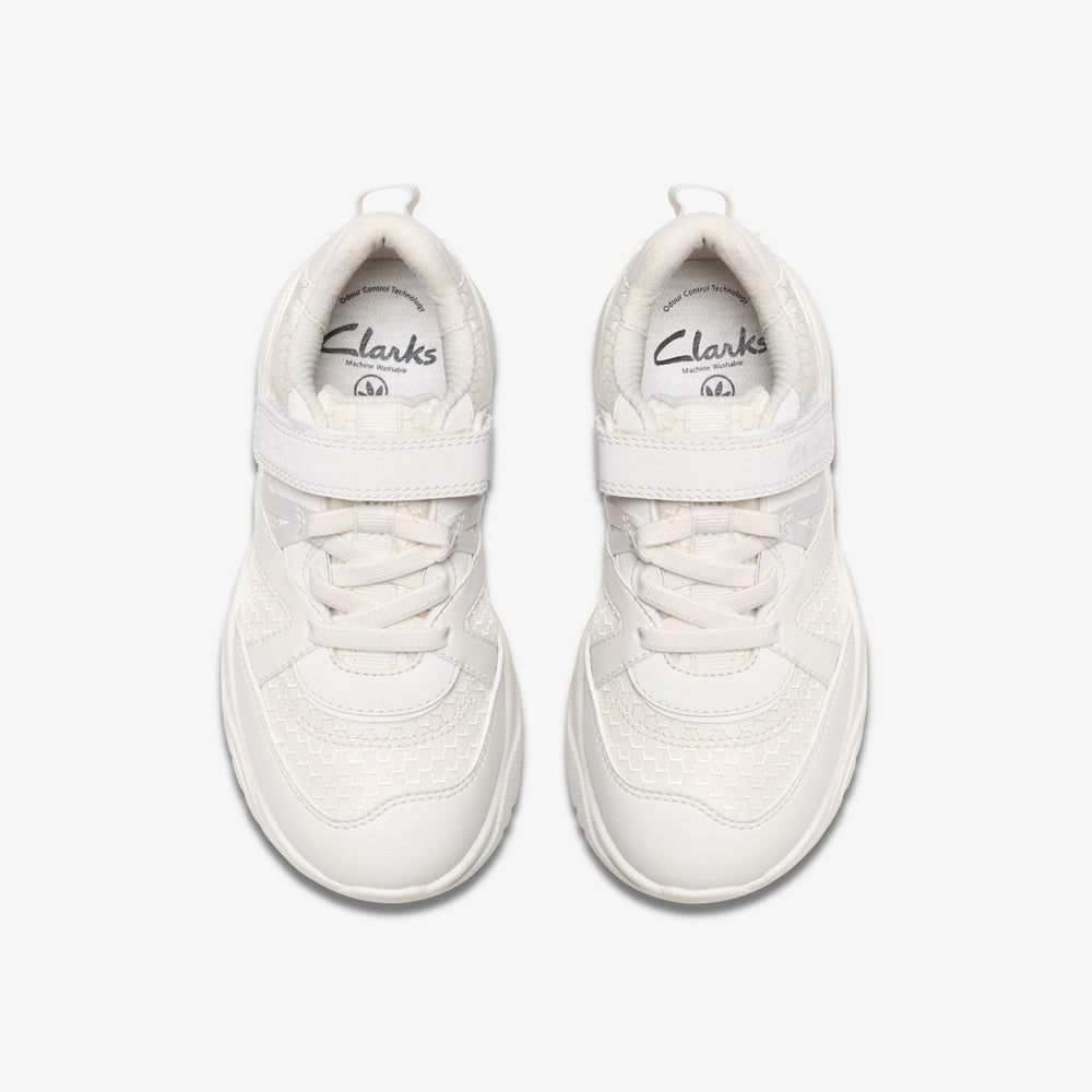 Feather Pace Kid White | Clarks