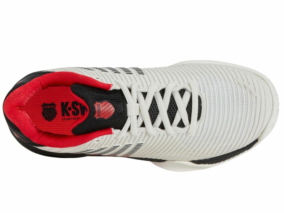 Kids Teens (8-16 Years) | K-Swiss HYPERCOURT EXPRESS 2 Bright White/stretch Limo/high Risk Red