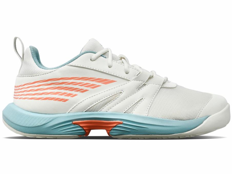 Kids Tennis | K-Swiss SPEEDTRAC Blanc De Blanc/nile Blue/desert Flower