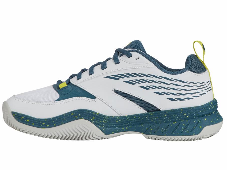 Men Padel | K-Swiss SPEEDEX PADEL White/indian Teal/evening Primrose