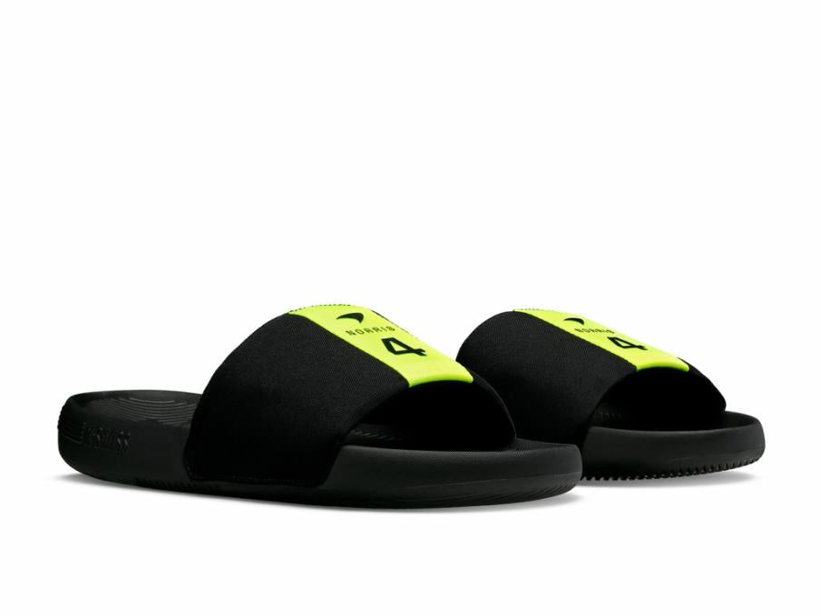 Men Slides &amp; Sandals | K-Swiss SLIDE SANDAL LN X MCLAREN Black/safety Yellow