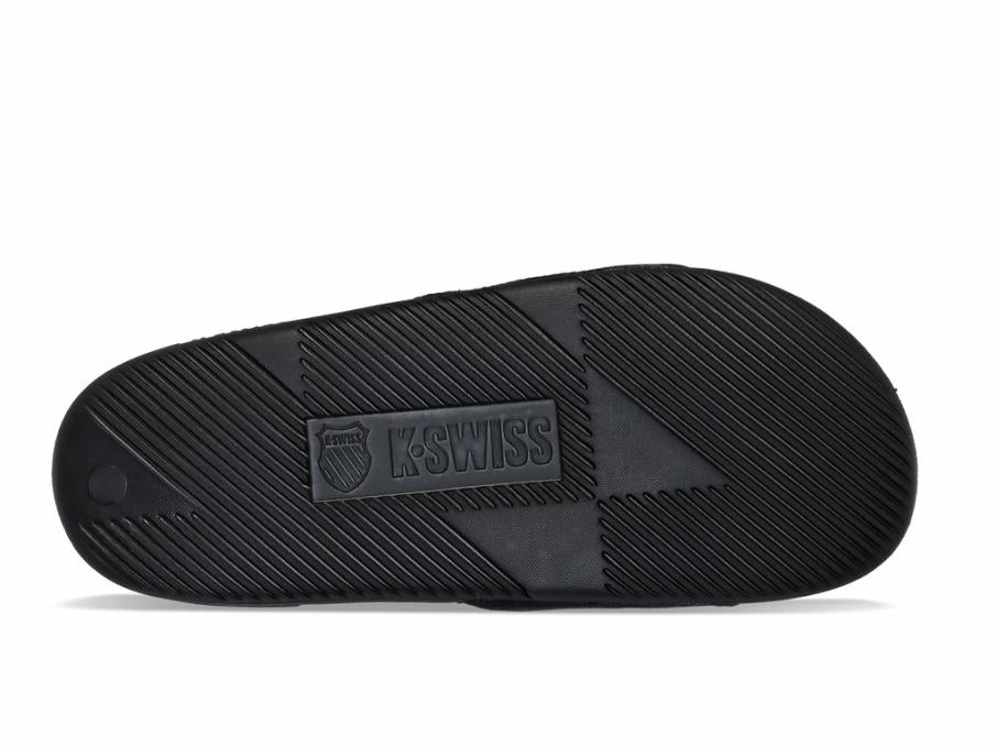 Men Slides &amp; Sandals | K-Swiss SLIDE SANDAL LN X MCLAREN Black/safety Yellow