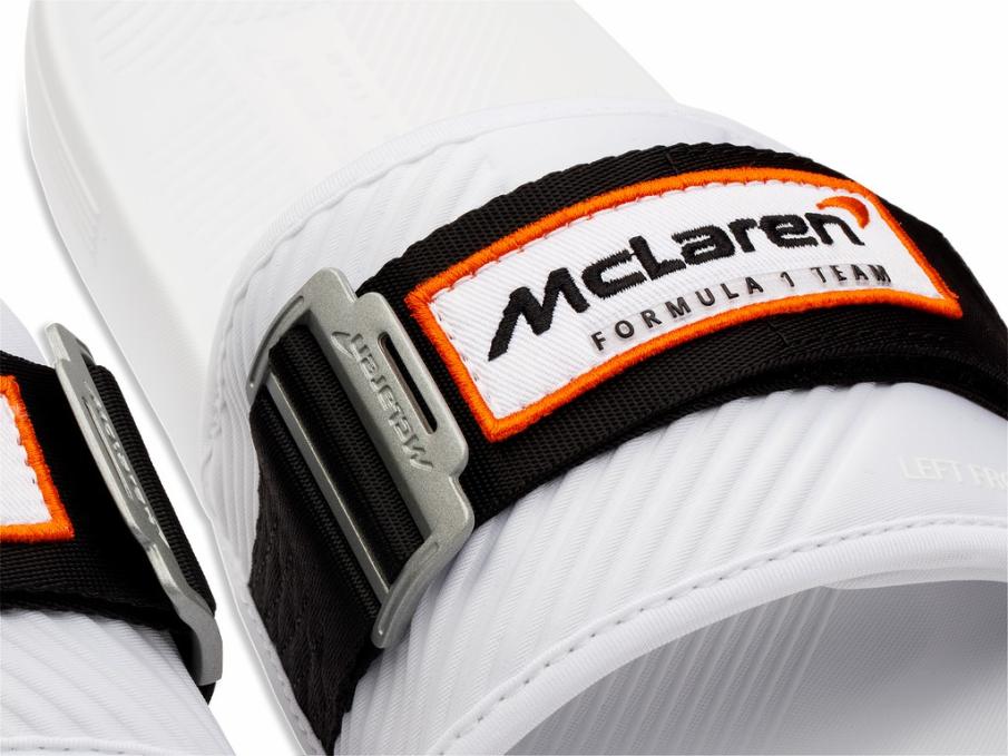 Men Slides &amp; Sandals | K-Swiss STRAP SANDAL X MCLAREN White /black /papaya