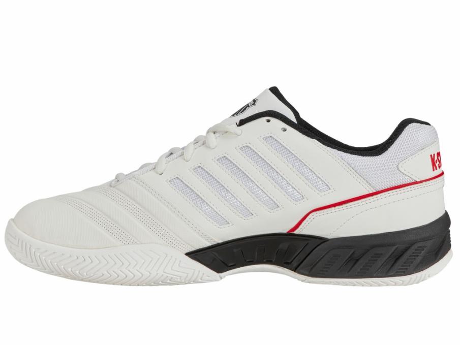 Men Tennis | K-Swiss BIGSHOT LIGHT 4 Bright White/stretch Limo/high Risk Red
