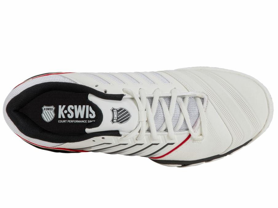 Men Tennis | K-Swiss BIGSHOT LIGHT 4 Bright White/stretch Limo/high Risk Red