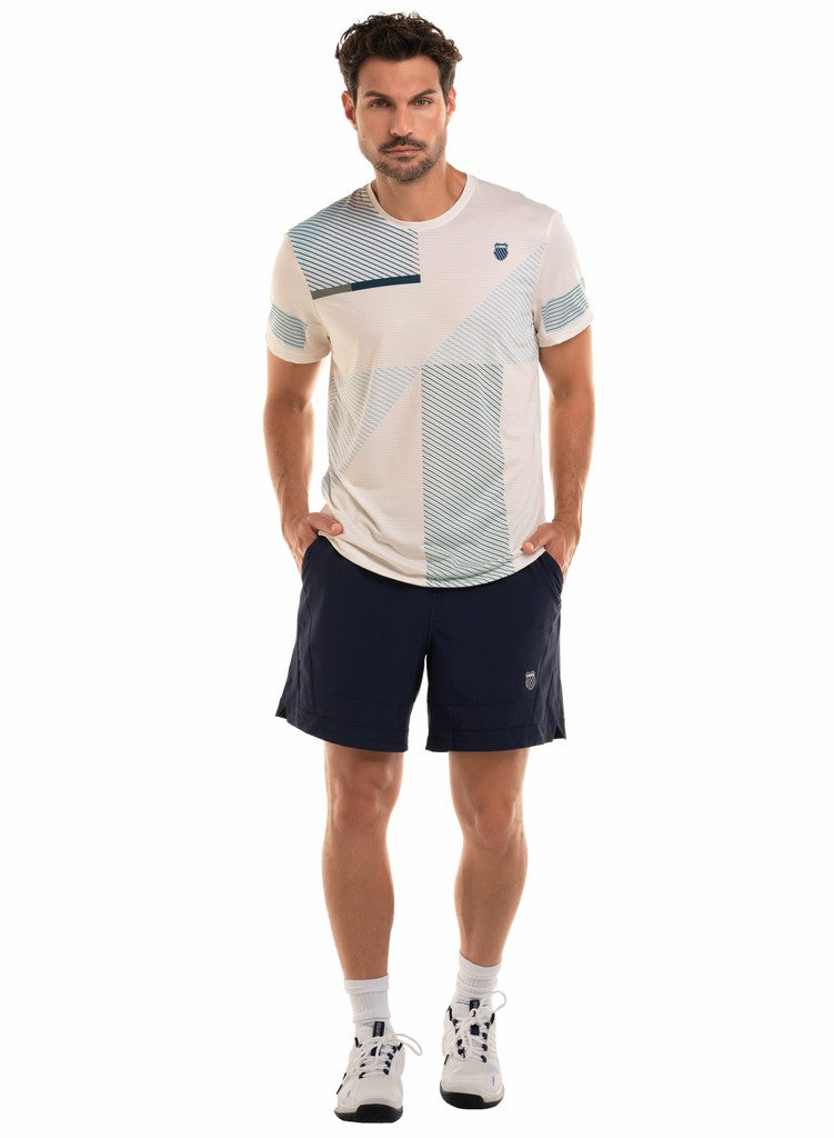 Men Tennis | K-Swiss BLUE HEAT T-SHIRT S/S Star White