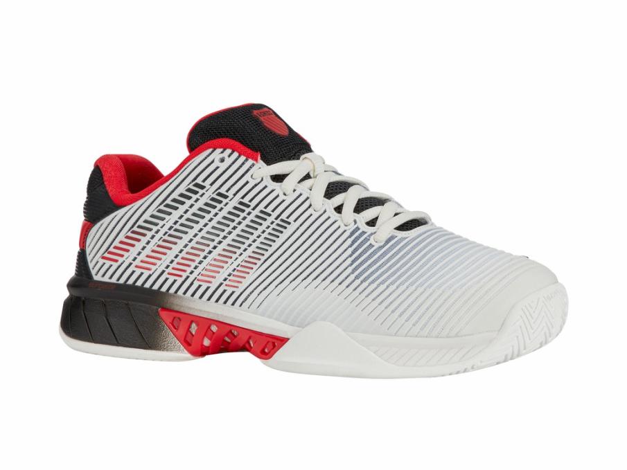 Men Tennis | K-Swiss HYPERCOURT EXPRESS 2 Bright White/stretch Limo/high Risk Red