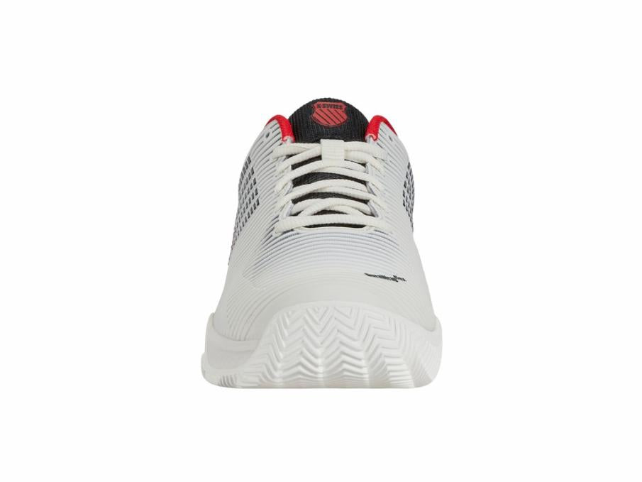 Men Tennis | K-Swiss HYPERCOURT EXPRESS 2 CLAY Bright White/stretch Limo/high Risk Red